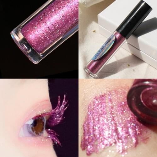 4 colors glitter sequins diamond mascara waterproof and not easy to smudge shiny tears eye makeup stage makeup makeup