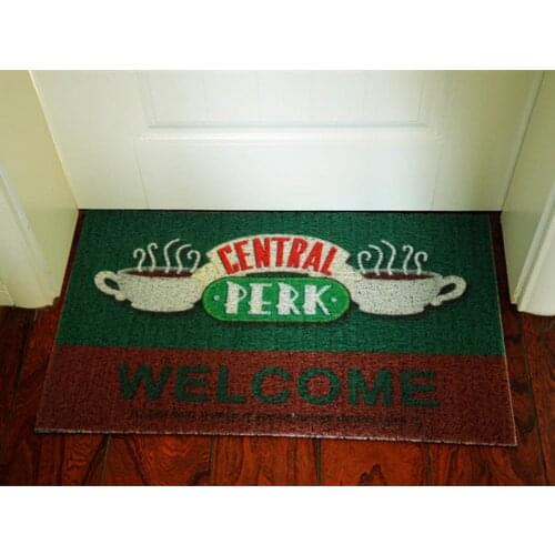 TV Show friends Welcome Doormat Entrance Mat Central Perk Hallway Anti-Slip Floor Mat Area Rugs Mat Carpet/camping