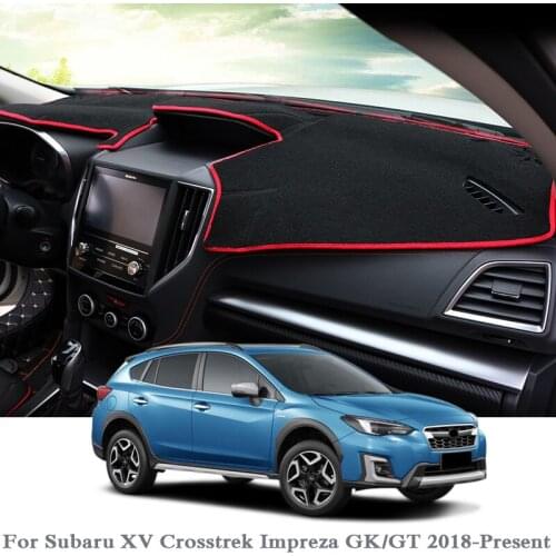 Car Styling Dashboard Protective Mat Shade Cushion Pad Rose Carpet MAT For Subaru XV Crosstrek Impreza GK/GT 2018-2020 LHD&RHD