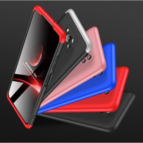 360 Degree Full Cover for xiaomi POCO X3 NFC Case Hard 3 in 1 Hybrid Armor Phone Case for xiaomi poco x3 nfc Global Version