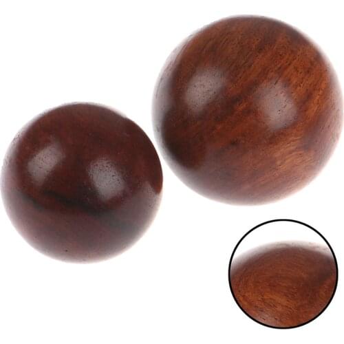 1pc 5cm Mahogany Wood Fitness Health Ball Hand Massage Handball Health Meditation Exercise Stress Relief Balls Hand Relaxation