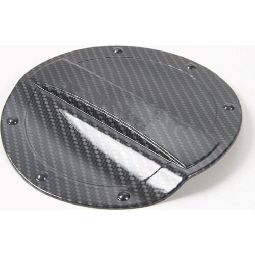 1pc ABS Carbon Fiber Black Car Fuel Tank Gas Cover Cap Decoration Sticker Fit For Ford Mustang 2015-2016 Car-styling Car-covers
