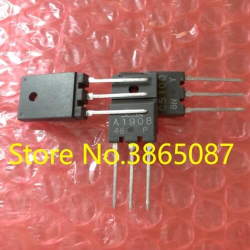 10PAIRS 10PCS 2SA1908 AND 10PCS 2SC5100 TO-3PF POWER TRANSISTOR 20PCS/LOT ORIGINAL NEW