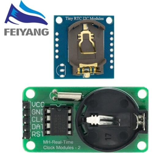 100PCS DS1302 real time clock module CR2032 I2C RTC DS1307 AT24C32 Real Time Clock Module For AVR ARM PIC without battery