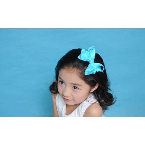 16pcs 4''pcs/lot Hair Bows Ribbon Bow Boutique Hair Accessories For Mixed 27 Colors Little Girls HairbowsFree shipping
