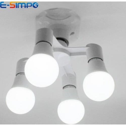 3/4 In 1 Universal PBT High Temp E26 E27 LED Screw Bulb Light Socket Splitter Photography Lamp Base Adapter Holder Converter