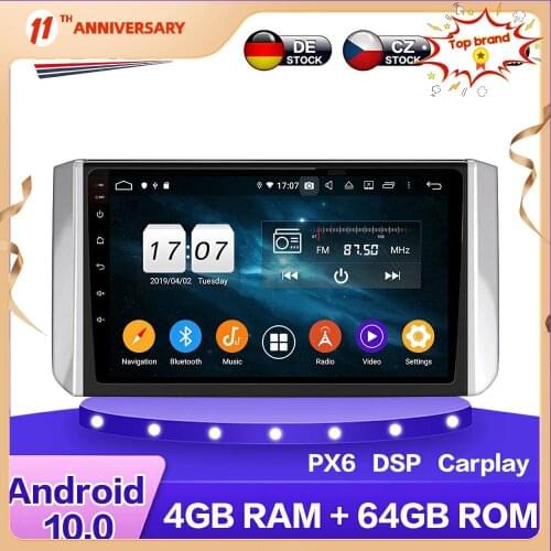 For Mitsubishi Xpander 2007- 2017 Android 10.0 PX6 Car Multimedia DVD Player 4+64GB Auto GPS Navigation Stereo radio DSP Carplay