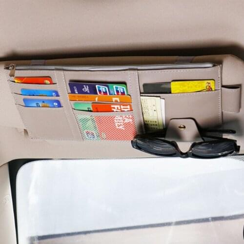 Car Visor Card Storage Sun Visor Organizer Tool Pouch for Audi A1 A2 A3 A4 A5 A6 A7 A8 Q2 Q3 Q5 Q7 S3 S4 S5-S8 TT TTS RS3 -RS6