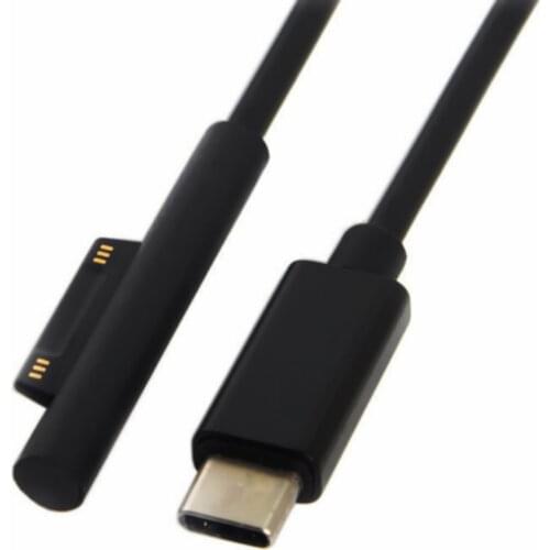 Type C Power Supply Charger Adapter Durable Material PD Cord Fast Charging Cable For Surface Pro 3/4/5/6/7 Book/Book 2