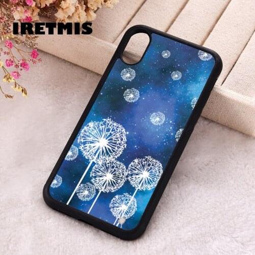 Iretmis 5 5S SE 2020 Phone Cover Case for iPhone 6 6S 7 8 Plus X Xs XR 11 12 Mini Pro Max Rubber Silicone Dandelion Stars