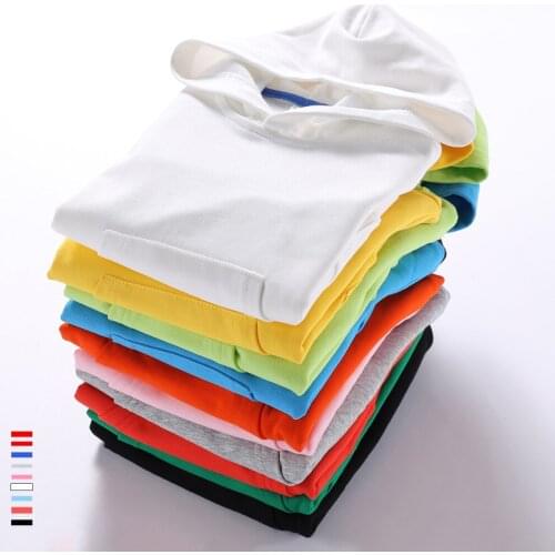 Kids Clothes Boys Autumn 2021 White Cotton Long Sleeve Hooded Sweatshirts Sports Teens Hoodies Girls Outfits 2 4 6 8 10 12 Years