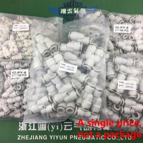 Fittings PY4 PY6 PY8 PY10 PY12 PY16 Pneumatic Type Y three connection