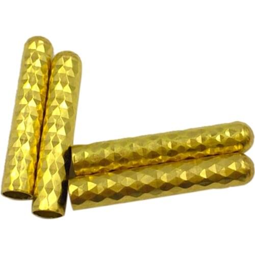 Coolstring (100Pcs/25sets) 4*22MM Metal Tips For Shoelaces Bump Texture Top Quality Strings End Aglet Black Golden Easy Install