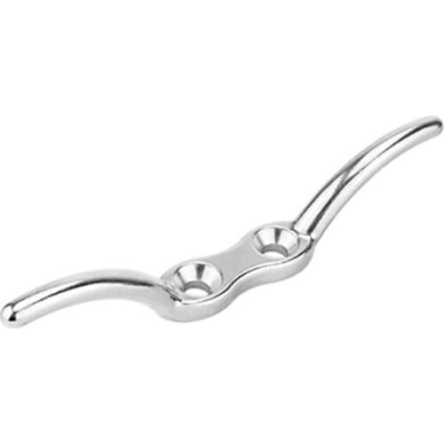 Marine Grade SS316 Flagpole Cleat Hook Fixed Hook Flag Rope Cleat Flag Halyard Boat Securing Tie Down DocksTarps Awnings