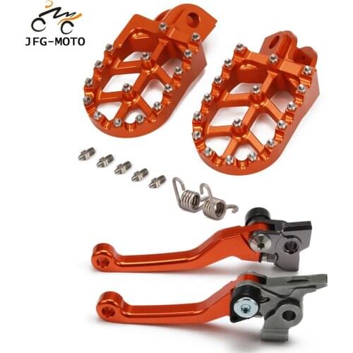 Motorcycle CNC Clutch Brake Lever And Foot Pegs Pedals Rests Footpegs For KTM SX EXC EXCF SXF XC XCW XCF 150 250 300 350 450 500