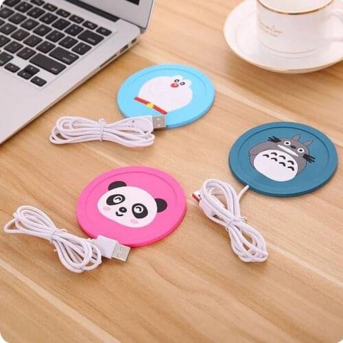 Cartoon creative silicone electric Insulation coaster USB warm cup heating device Office Coffee Tea Warmer Pad Mat