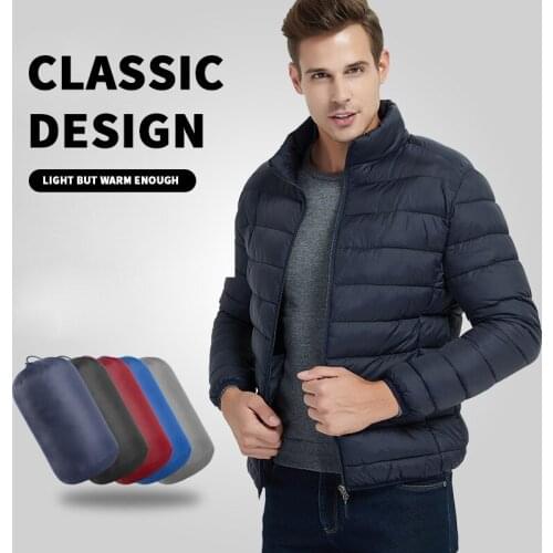 INCOO down jacket male winter male jacket light portable warm down jacket cotton clothing mens parka winter down jacket 2020