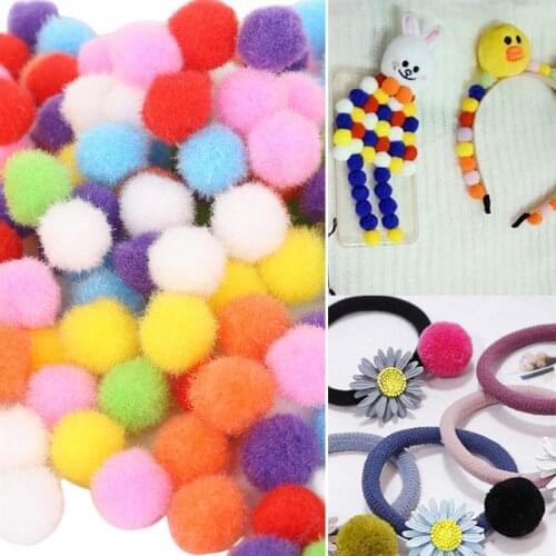40PCS/100PCS/200PCS DIY Pom Poms Set Creative Assorted Colors Pom Pom Balls Craft Decorations for DIY Craft Making
