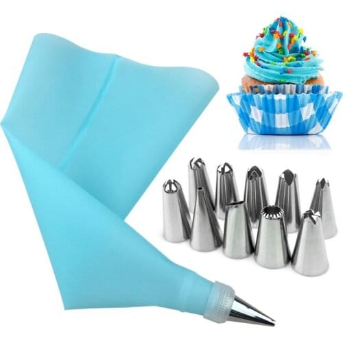 Nozzles Confectionery equipment Pastry bag tools cake decorating Cream sleeve stainless piping Candies and sweets for Set of