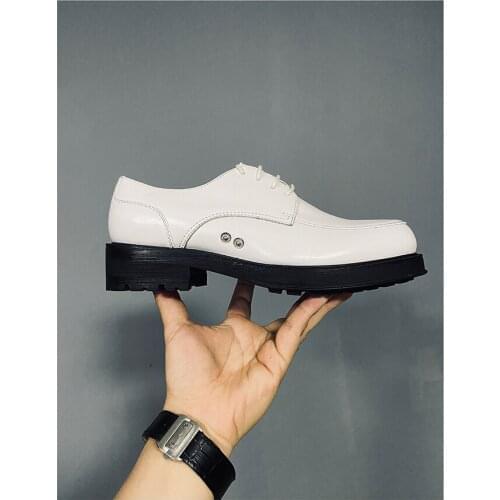 New fashion round toe men shoes lace up genuine leather increase classics casual shoes for me