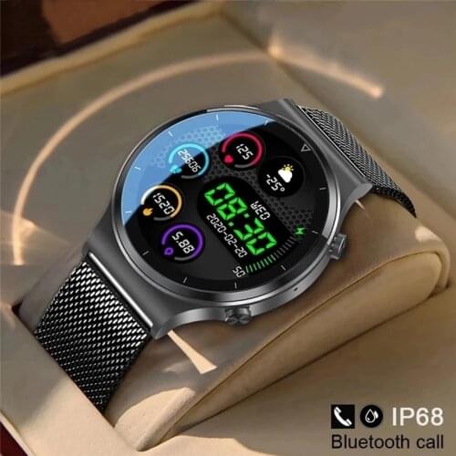 2021 New Smart Watch Mens IP68 Waterproof Watch Multiple Sports Mode Heart Rate Weather Forecast Bluetooth Call Men Smart Watch