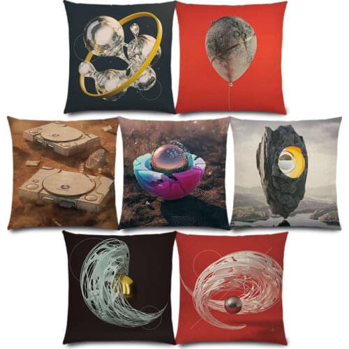 New 3d Print Bright Colorful World Amazing Scenery Magic Substance Suspension Gorgeous Things Cushion Cover Pillow Case