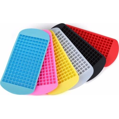 New Arrived Food Grade 160 Cavity Silicone Bar Ice Cube Tray Mini Ice Cubes Small Square Mold Ice Maker Kitchen
