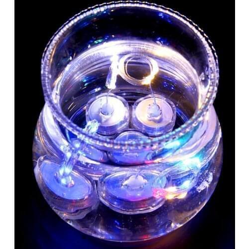 6X include battery Underwater LED String Lights Christmas Copper Wire Fairy Holiday Novelty Light Swimming pool pond Decoration