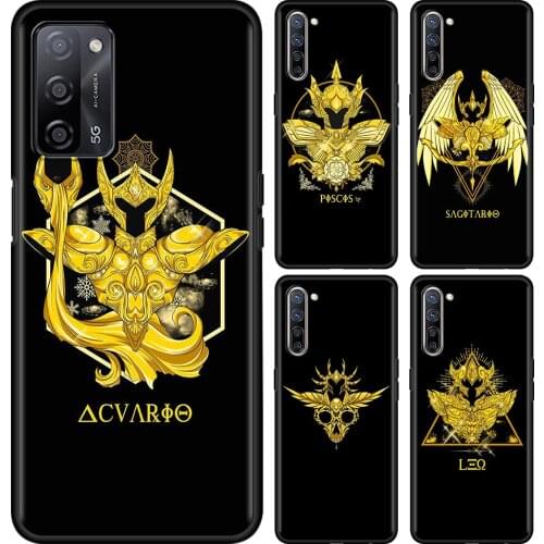 Transparent Glass Case For Mi Poco X3 NFC F3 Note 10 9t 11 Pro Ultra Lite CC9E CC9 Caso Fundas Anime Saint Seiya Gold Armor