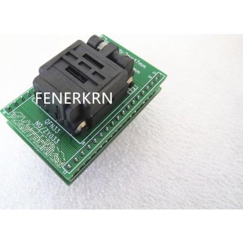 Clamshell QFN32 ZY033 ZY033A IC Burning Test Adapter seat Socket bench in the stock free shipping