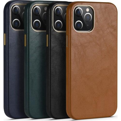 Luxury Lamb Leather Case For iPhone 12 11 Pro Max Metal Button Four Corners Anti-Fall Protection Case For iPhone 7 8 XS XR Cover