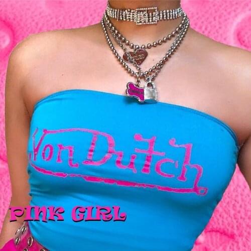 Y2K Jewelry Bone Belt Buckle Necklace for Women Metal Fashion Vintage Harajuku Crystal Necklace Charms 90s Aesthetic Gifts New