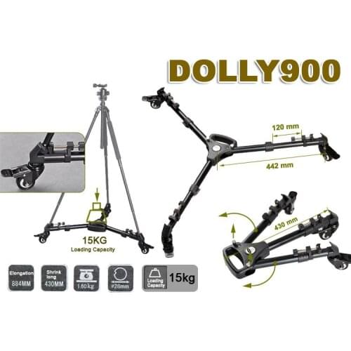 YT-900 Professional DV Camcorder Camcorder Tripod Caster Rack Micro Film YT 900 3 Wheels Yunteng 900