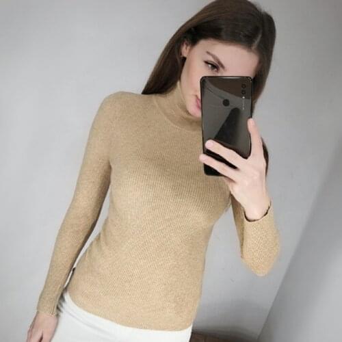 2020 New High Quality Autumn Winter Warm Women Sweater Thick Turtleneck Pullover Sweater Fashion Rib Knitted Female Jumper Top