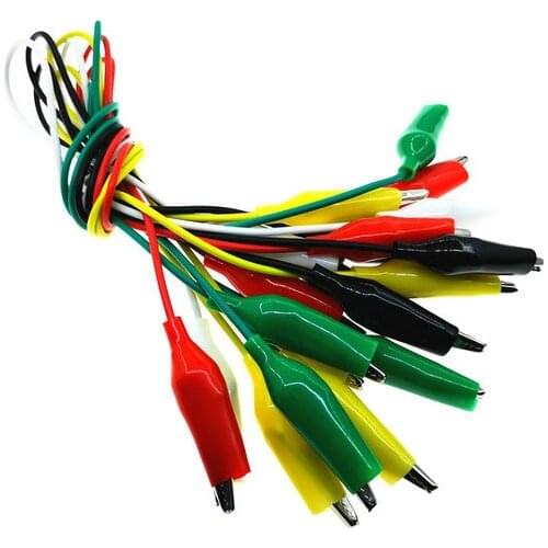 10PCS 5colors large Alligator Clips Electrical DIY Test Leads Alligator Double-ended Crocodile Clips Roach Clip Test Jumper Wir