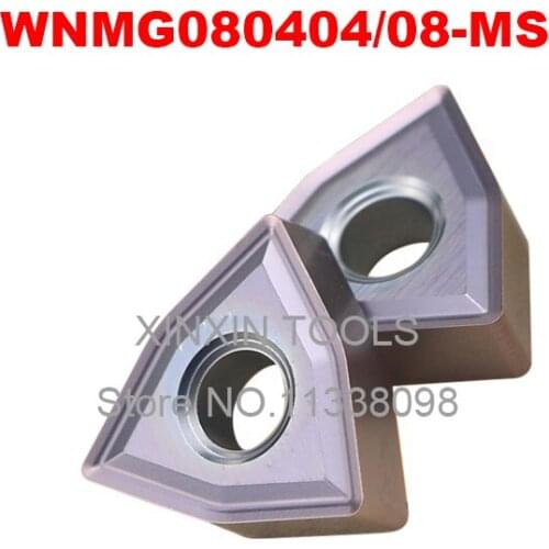 10pcs WNMG080404/WNMG080408-MS Indexable Turning Insert Tools premium external turning tools for stainless steel turning tools