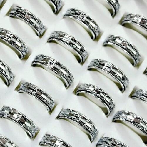 300 Pcs Mixed Style Vintage Silver Color Rotatable Womens Ring feminine Jewelry Wholesale Rings Bulks Lots LR4071