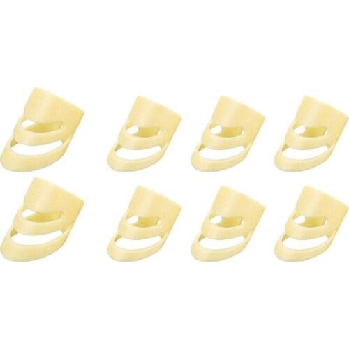 8Pcs Guitar Picks Adjustable Finger Picks Thumb Picks Medium and Large Plastic Picks for Guitar Bass Banjo Ukulele