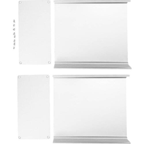 80x160x180mm Aluminum Project Box Matte Silver Split Type DIY Electronic Enclosure Case New