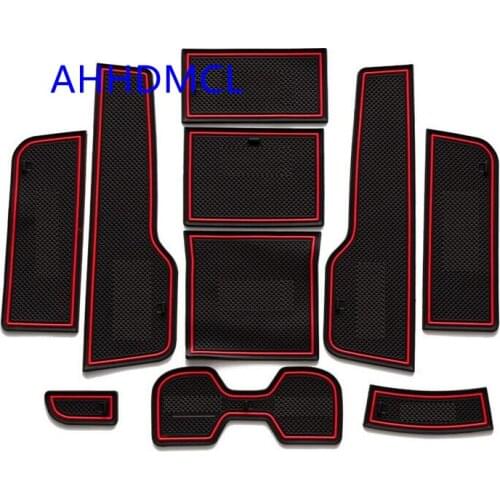 Car Anti-Dirty Pad Door Groove Gate Slot Cup Armrest Storage Pad Anti-Slip Mat For MG GT 2015