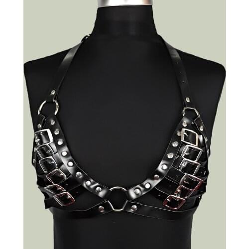 B.CYQZ Belt Sexy Ladies Gothic Garter Women Body Harness Bra Girl Lingerie Suspenders Seks Leather Bondage Fashion Stocking