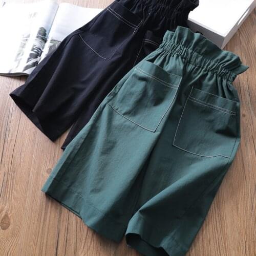 2021 New Summer Item Girl Wide Leg Fashion Pant Kids Trousers