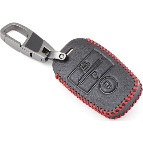 Genuine Leather Smart Key Case Cover For Kia KX3/KX5/K3S/RIO/Ceed/Cerato/Optima/K5/Sportage/Sorento Car Styling