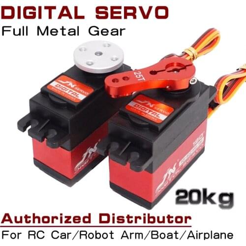 JX Servo PDI-6221mg 20kg Standard Digital Servo Metal Gear Large Torque 120 180 360 for 1:8 1:10 RC Car Airplane Robot Arm