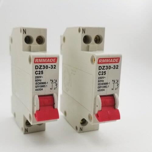 DZ30-32 TPN DPN 1P+N Mini Circuit Breaker MCB 10A,16A,20A,25A,32A Mini Circuit Breaker Cutout Miniature Household Air Switch