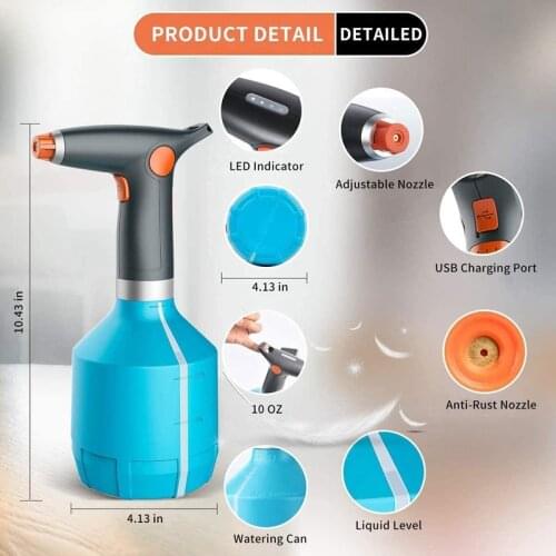 Electric Plant Mister Spray Bottle for Indoor/Outdoor Plants, Electric Watering Can with Adjustable Copper Spout