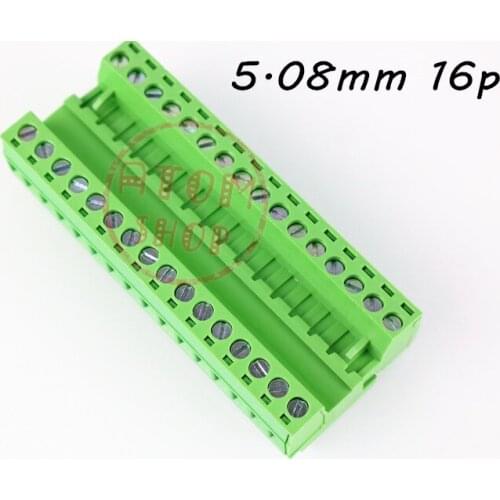 1PCS Solder free Phoenix terminal IC 2,5-ST air master plug 2EDGRK 5.08mm 16p
