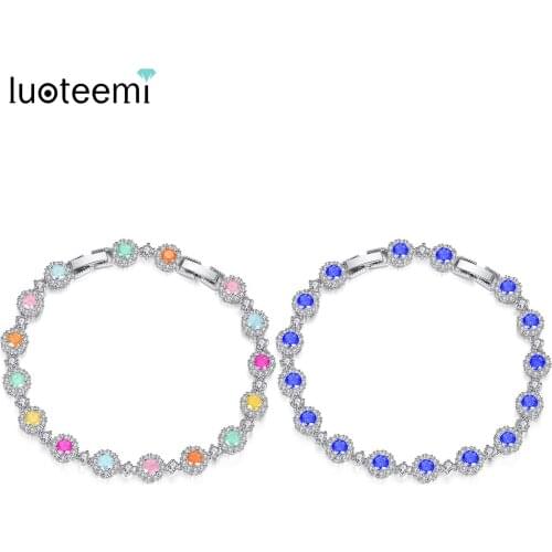 Синие браслеты LUOTEEMI China At AliExpress