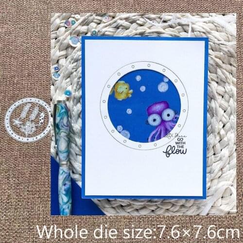 XLDesign Craft Metal stencil mold Cutting Dies Porthole Coral Starfish scrapbook die cuts Album Paper Card Craft Embossing