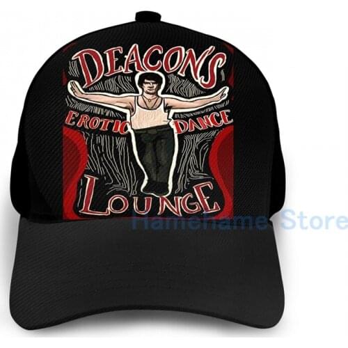 Fashion What We Do In The Shadows Deacons Erotic Dance Lounge Basketball Cap men women Graphic print black Unisex adult hat